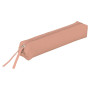 CUIR TEINTÉ Trousse  SLIM 19,5x2,5x4 cm Corail