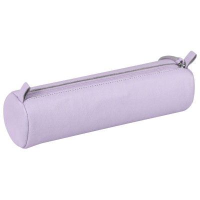 CUIR TEINTÉ Trousse Ø5,5x22 cm Lilas