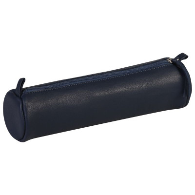 * CUIR TEINTÉ Trousse Ø5,5x22 cm Bleu foncé