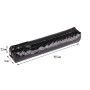 * CUIR Reptile Design Trousse SLIM 4x2,5x19,5 cm Python noir