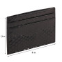 * CUIR Reptile Design Portecartes CB 7,5x10,5 cm Python noir