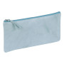 * CUIR Tie & Dye Trousse Plate 22x11 cm Bleu ciel