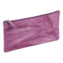 * CUIR Tie & Dye Trousse Plate 22x11 cm Rose violine