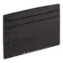 * CUIR Reptile Design Portecartes CB 7,5x10,5 cm Python noir