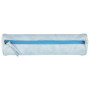* CUIR Tie & Dye Trousse Ronde Ø5,5x22 cm Bleu ciel
