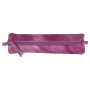 * CUIR Tie & Dye Trousse Ronde Ø5,5x22 cm Rose violine
