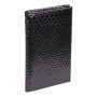 * CUIR Reptile Design Portepapiers 15x1x10 cm Python noir