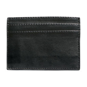 * CUIR NOIR Portecartes CB 7,5x10,5 cm