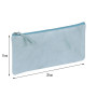 * CUIR Tie & Dye Trousse Plate 22x11 cm Bleu ciel