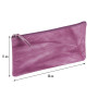 * CUIR Tie & Dye Trousse Plate 22x11 cm Rose violine