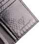 * CUIR Reptile Design Portepapiers 15x1x10 cm Python noir