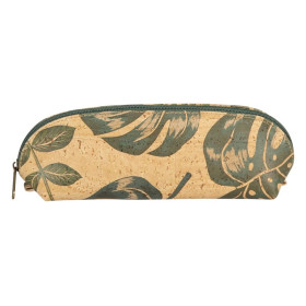 * LIÈGE Petite trousse ovale certifiée VEGAN 16x5x6 cm Palmier