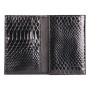 * CUIR Reptile Design Portepapiers 15x1x10 cm Python noir