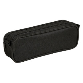 * Fantaisie Trousse Rectangulaire 2 compartiments 22x8x10 cm Noir