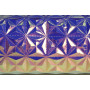 * Fantaisie Holograhique Trousse Ronde Ø7x22 cm Violet