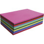 PAPIER COULEUR RECYCLÉ, Paquet de 100 feuilles, 25x32,5cm, 120g, Assortiment
