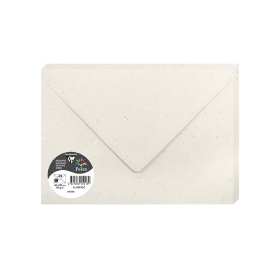 Paquet de 20 enveloppes Pollen C5 162x229, Natura 100% recyclé 120g