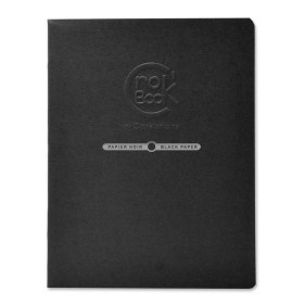 CroK'BooK Piqure 20 feuilles 17x22cm pap noir 120g