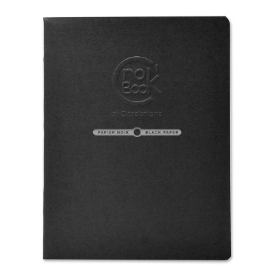 CroK'BooK Piqure 20 feuilles 17x22cm pap noir 120g