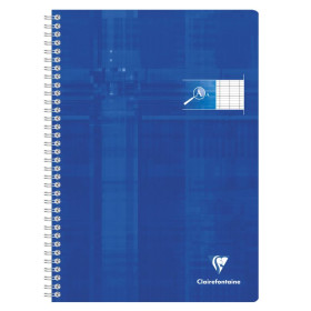 Cahier reliure intégrale déficients visuels 21x29,7cm 100p séyès noir 2,5mm 10/1