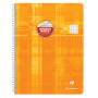 Cahier reliure intégrale déficients visuels 24x32cm 100p séyès noir 2,5mm 10/10