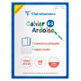 * Cahier Magique couverture ardoise double face effaçable piqué blanc 24x32cm 48