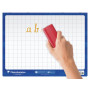 * Cahier Magique couverture ardoise double face effaçable piqué blanc 24x32cm 48