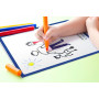* Cahier Magique couverture ardoise double face effaçable piqué blanc 24x32cm 48