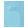 Protègecahier Grain Losange 18/100ème 17x22 bleu clair + porte étiquette