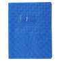 Protègecahier Grain Losange 18/100ème 17x22 bleu + porte étiquette