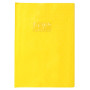Protègecahier Grain Losange 18/100ème 21x29,7 jaune + porte étiquette