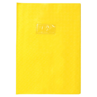 Protègecahier Grain Losange 18/100ème 21x29,7 jaune + porte étiquette