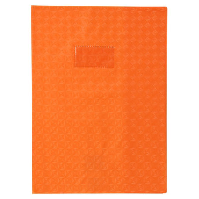 Protègecahier Grain Losange 18/100ème 21x29,7 orange + porte étiquette
