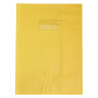 Protègecahier Grain Cuir 20/100ème 24x32 jaune + porte étiquette
