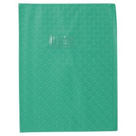 Protègecahier Grain Losange 18/100ème 24x32 vert + porte étiquette