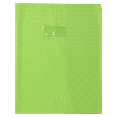 Protègecahier Grain Losange 18/100ème 24x32 vert clair + porte étiquette