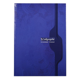 7000, Cahier brochure rembordée rigide 21x29,7 192p séyès 70g