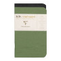 Nomaddict (Age Bag) DUO set de 2 carnets piqués 7,5x12cm 48p 5x5 coloris assorti