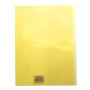 Protègecahier Cristal Luxe 22/100ème 21x29,7 ransparent jaune + porte étiquette