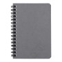 Nomaddict (Age Bag) carnet reliure intégrale 9x14cm 100p ligné gris