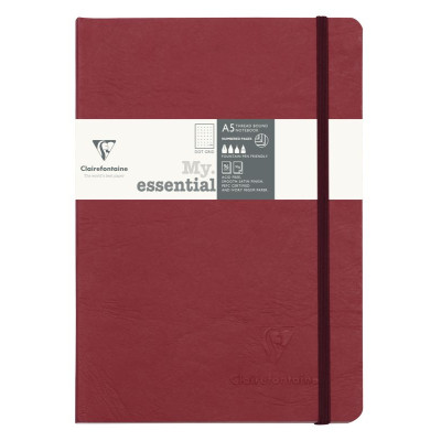 Nomaddict (Age Bag) My.Essential carnet cousu dos carré 14,8x21cm 192p DOT Rouge