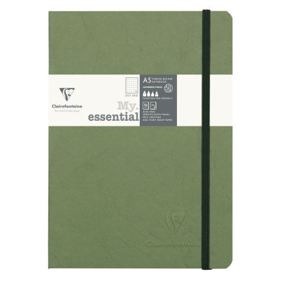 Nomaddict (Age Bag) My.Essential carnet cousu dos carré 14,8x21cm 192p DOT Vert