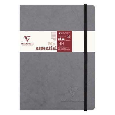 Nomaddict (Age Bag) My.Essential carnet cousu dos carré 14,8x21cm 192p ligné Gri