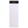 Bloc agrafé Rhodia BLACK N°8 7,4x21 cm 80 feuillets petits carreaux 5x5 80 g