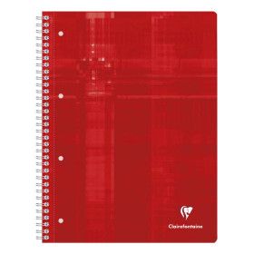 Cahier reliure intégrale 22,5x29,7cm 240p Q.5x5 cadré 60p x 4 teintes papier per
