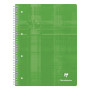 Cahier reliure intégrale 22,5x29,7cm 160p Q.5x5 perfo. 4 trous
