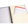 Bind'O Block 22,5x29,7cm 240p Q.5x5 cadré + 1 pochette 4 couleurs de bandes perf