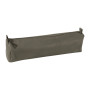* CUIR TEINTE Trousse ronde Ø5,5x22cm, gris