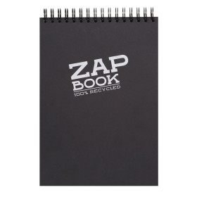 Zap Book bloc R.I. en tête A4 160 feuilles 80g Noir