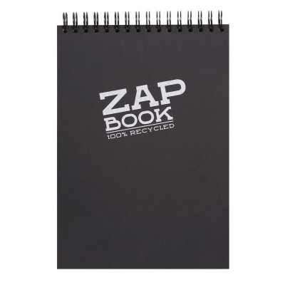 Zap Book bloc R.I. en tête A4 160 feuilles 80g Noir